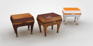 Perspectiva de mobiliário : mesas de canto